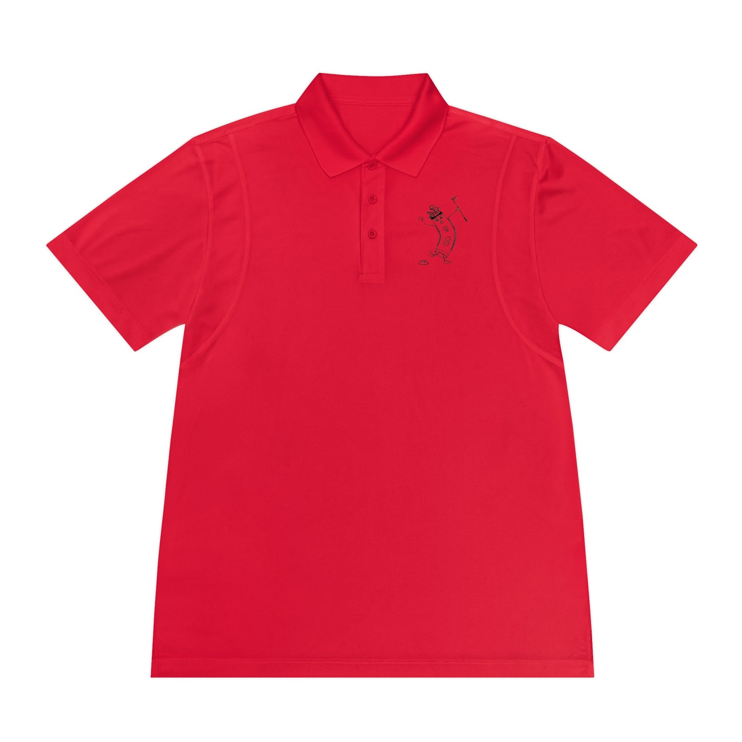 Golf Banana Polo Shirt — Men's Sport Polo with Golfing Banana Design
