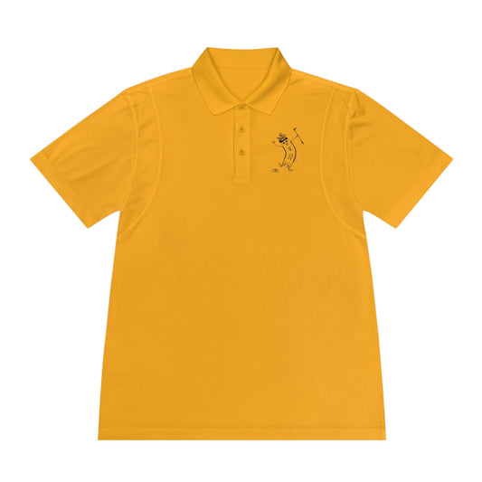 Golf Banana Polo Shirt — Men's Sport Polo with Golfing Banana Design