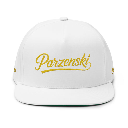 Stylish Embroidered Flat Bill Cap - Parzenski Collection