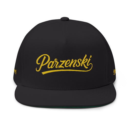 Stylish Embroidered Flat Bill Cap - Parzenski Collection