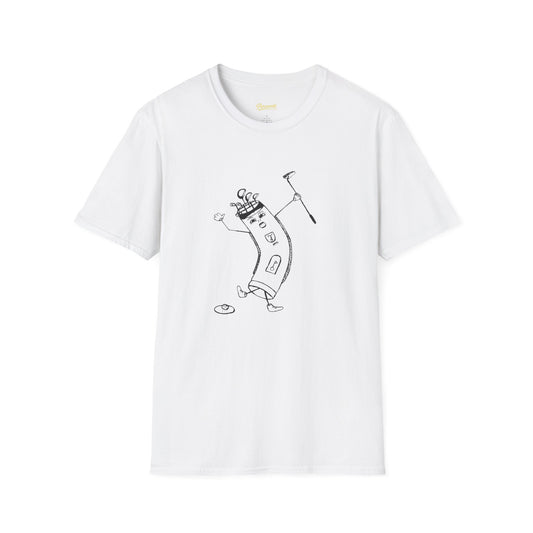 T-Shirt — Whimsical Dancing Banana Sketch Tee