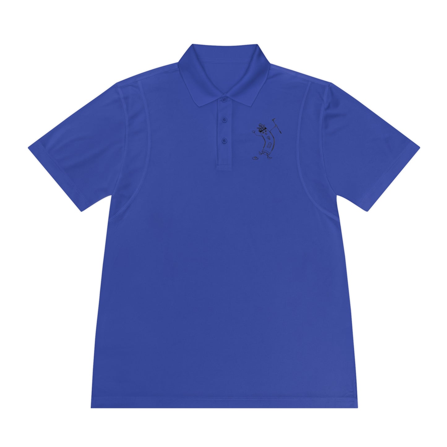 Golf Banana Polo Shirt — Men's Sport Polo with Golfing Banana Design