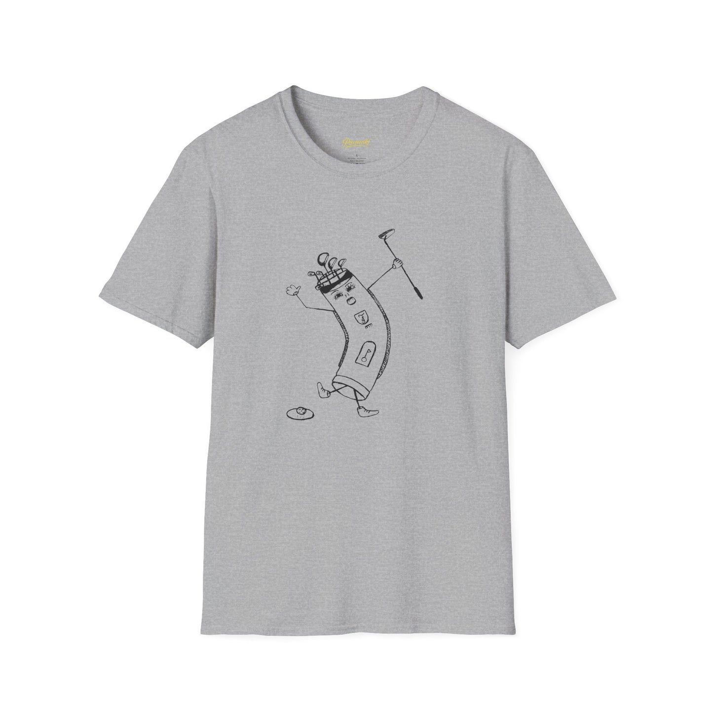 T-Shirt — Whimsical Dancing Banana Sketch Tee