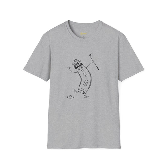 T-Shirt — Whimsical Dancing Banana Sketch Tee