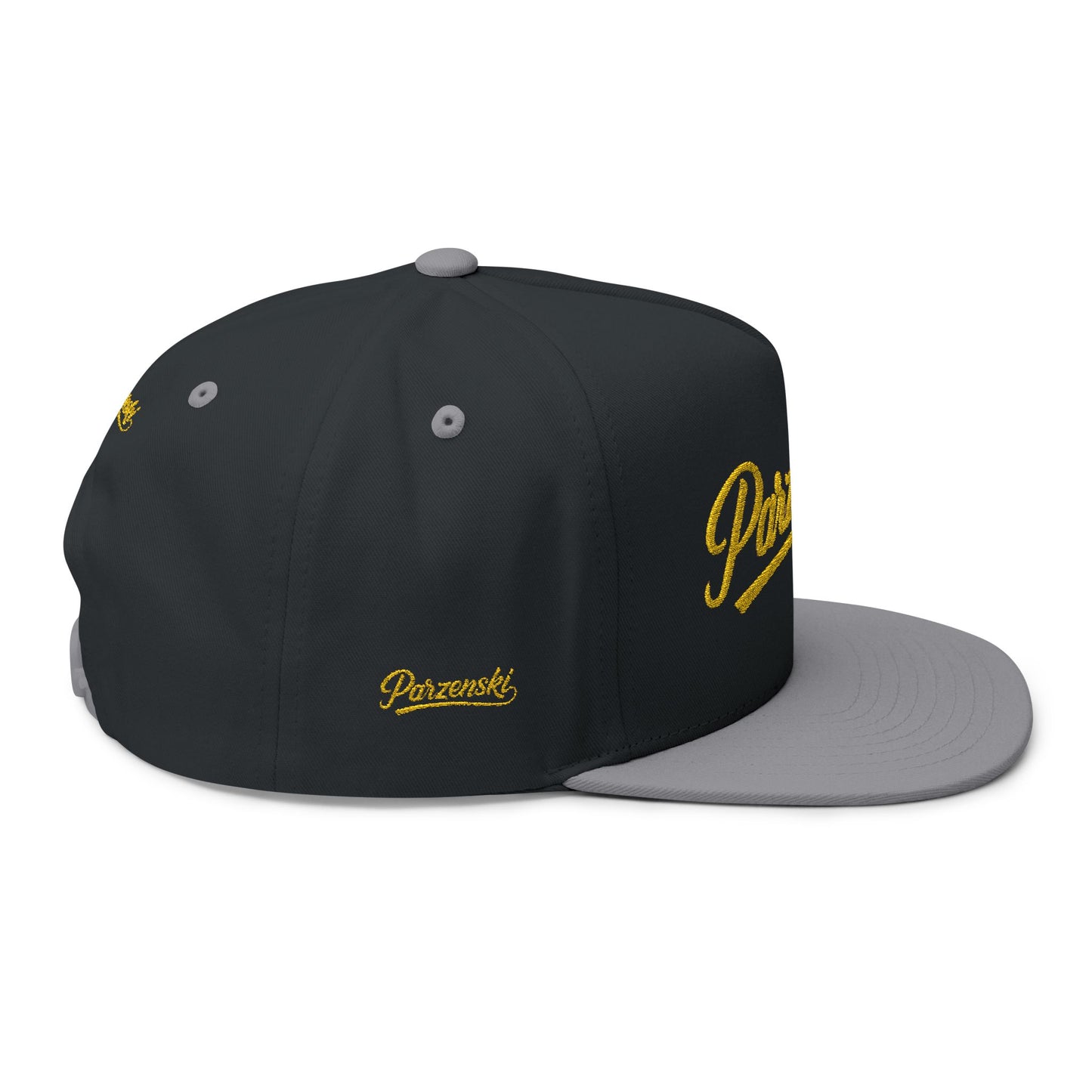 Stylish Embroidered Flat Bill Cap - Parzenski Collection