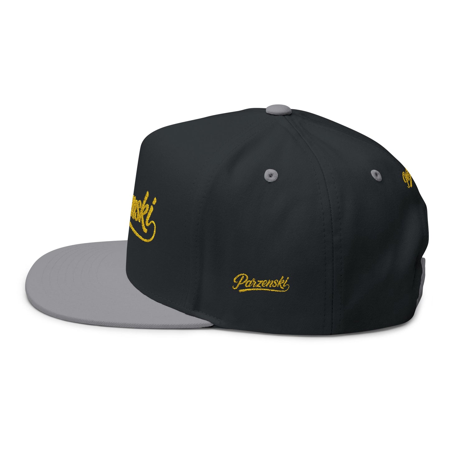 Stylish Embroidered Flat Bill Cap - Parzenski Collection