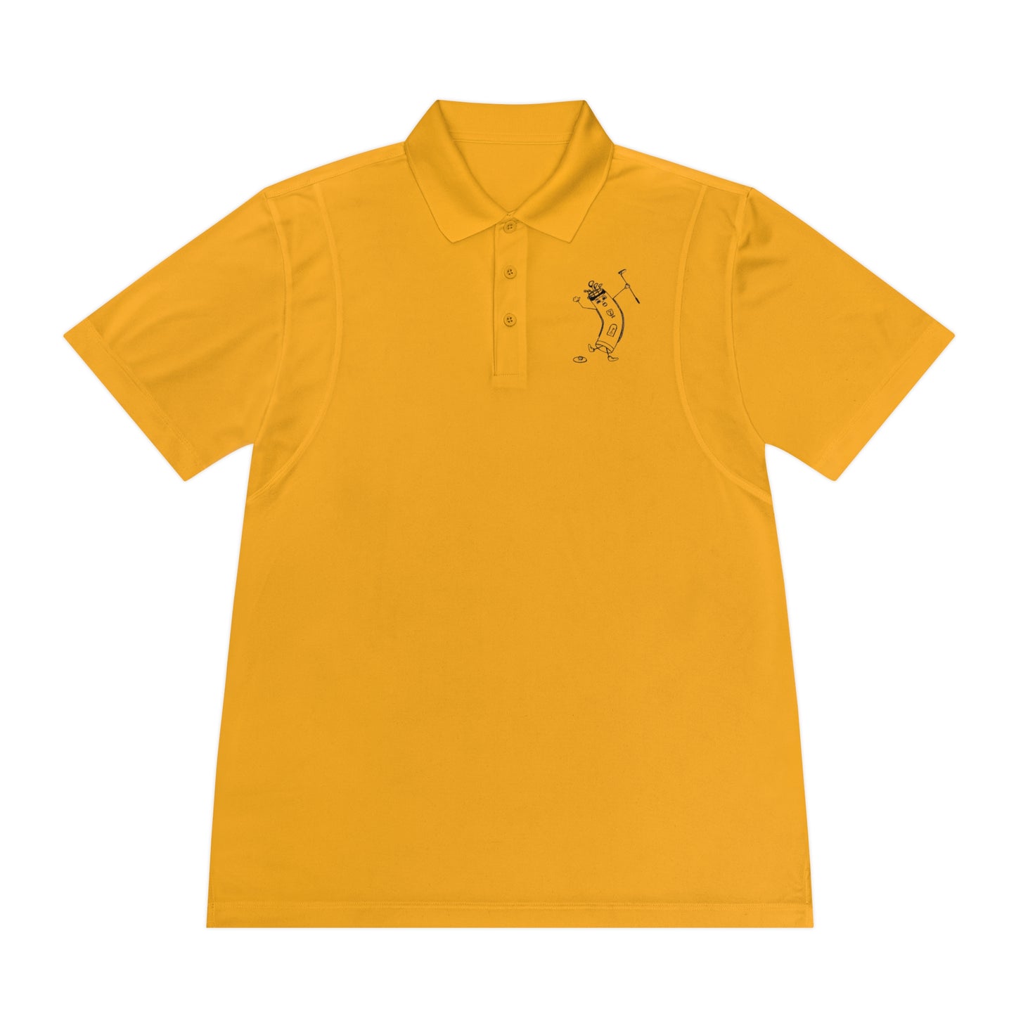 Golf Banana Polo Shirt — Men's Sport Polo with Golfing Banana Design