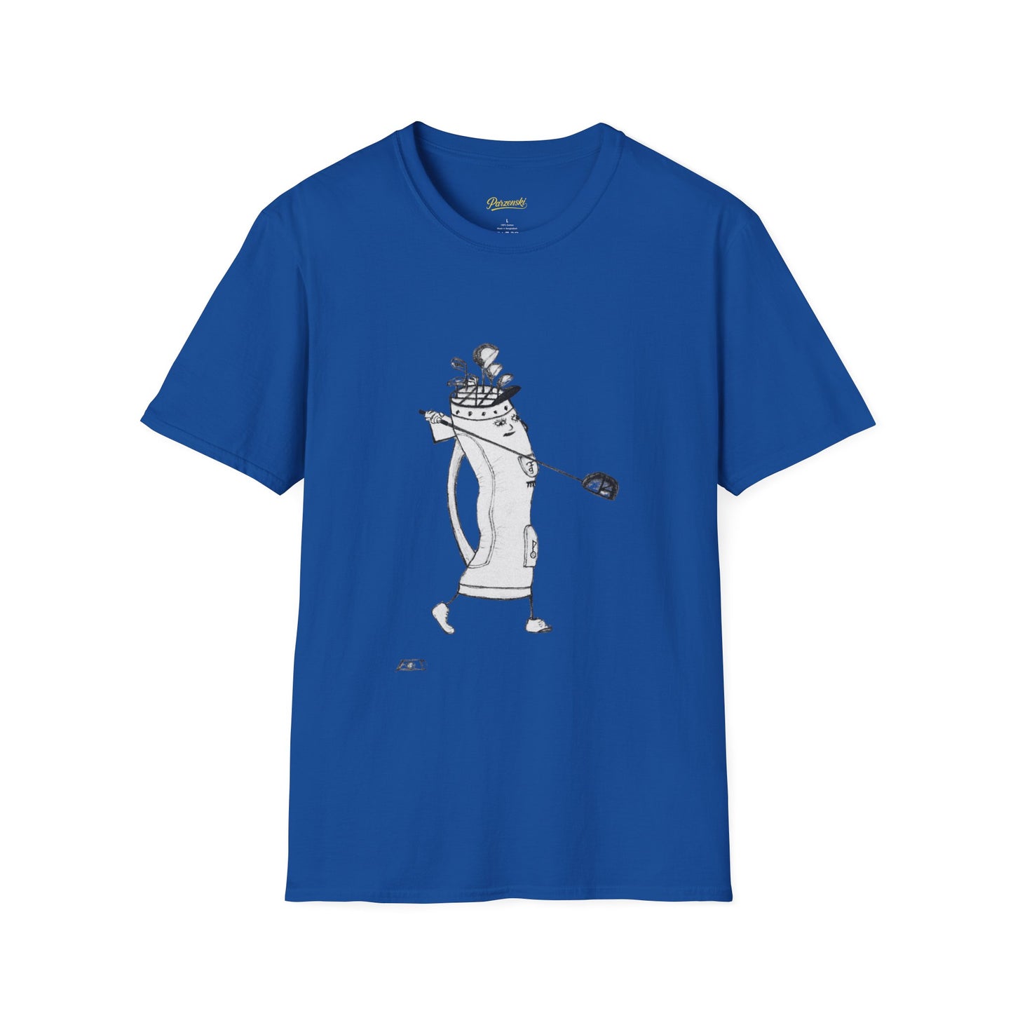 Golfing Hot Dog Graphic T-Shirt — Funny Novelty Golf Tee