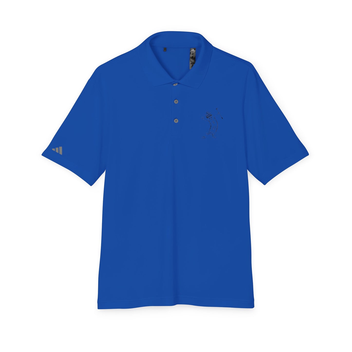 Minimalist Palm Tree Golf Polo — White Performance Shirt