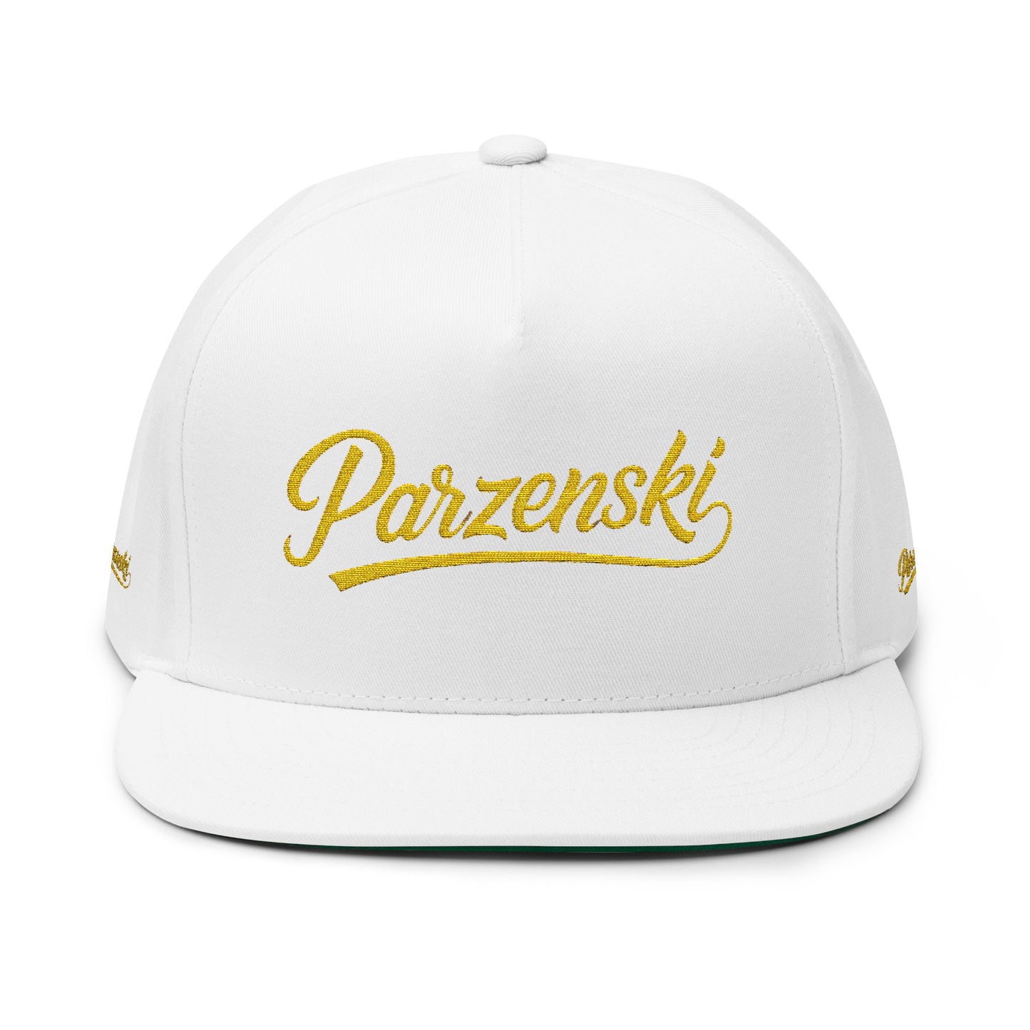 Stylish Embroidered Flat Bill Cap - Parzenski Collection