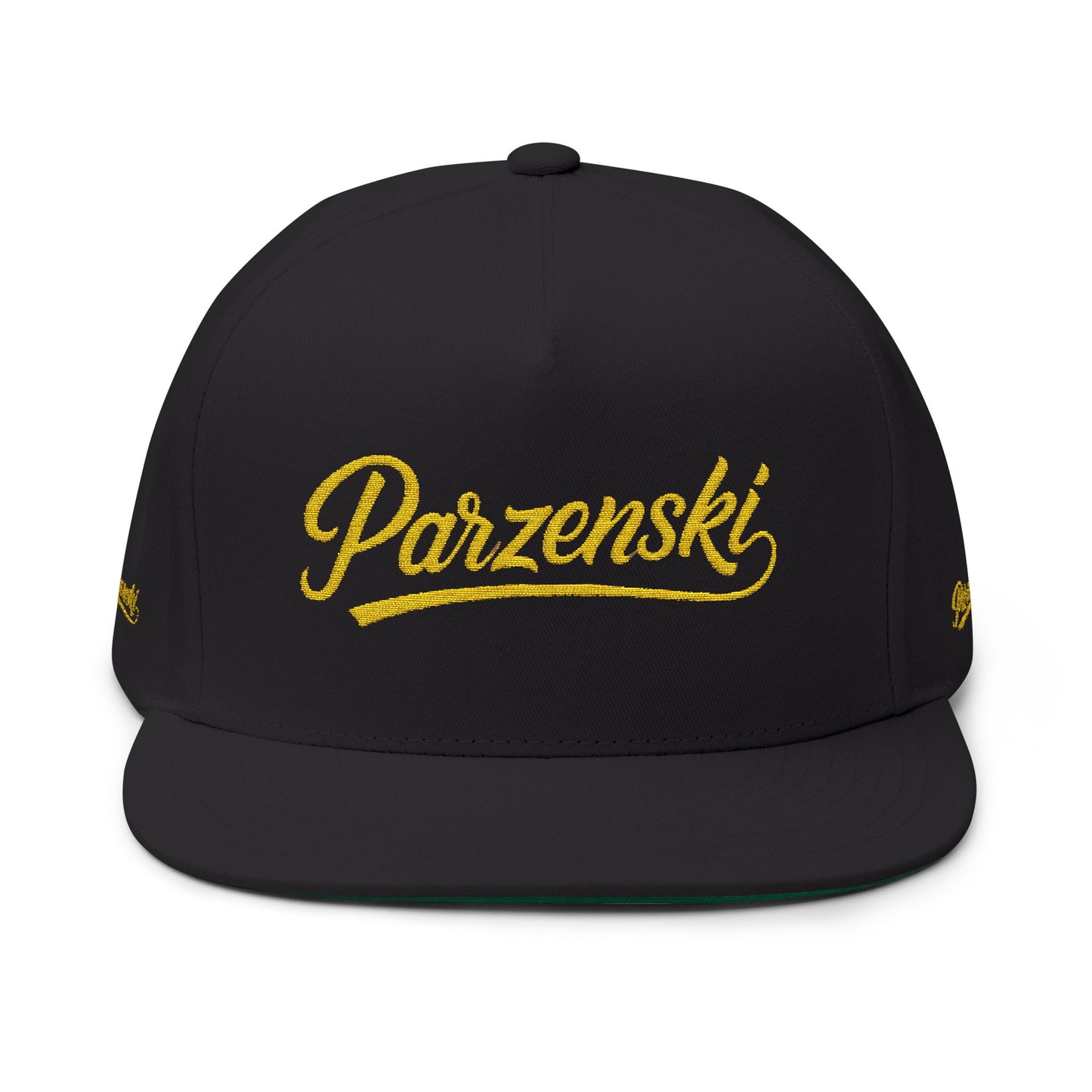 Stylish Embroidered Flat Bill Cap - Parzenski Collection