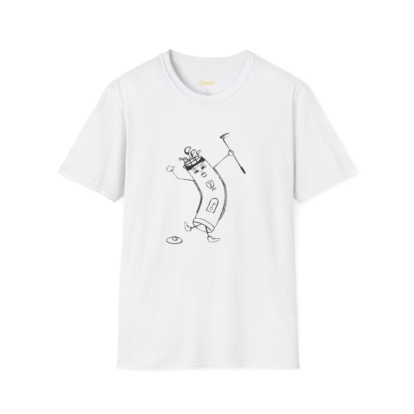 T-Shirt — Whimsical Dancing Banana Sketch Tee