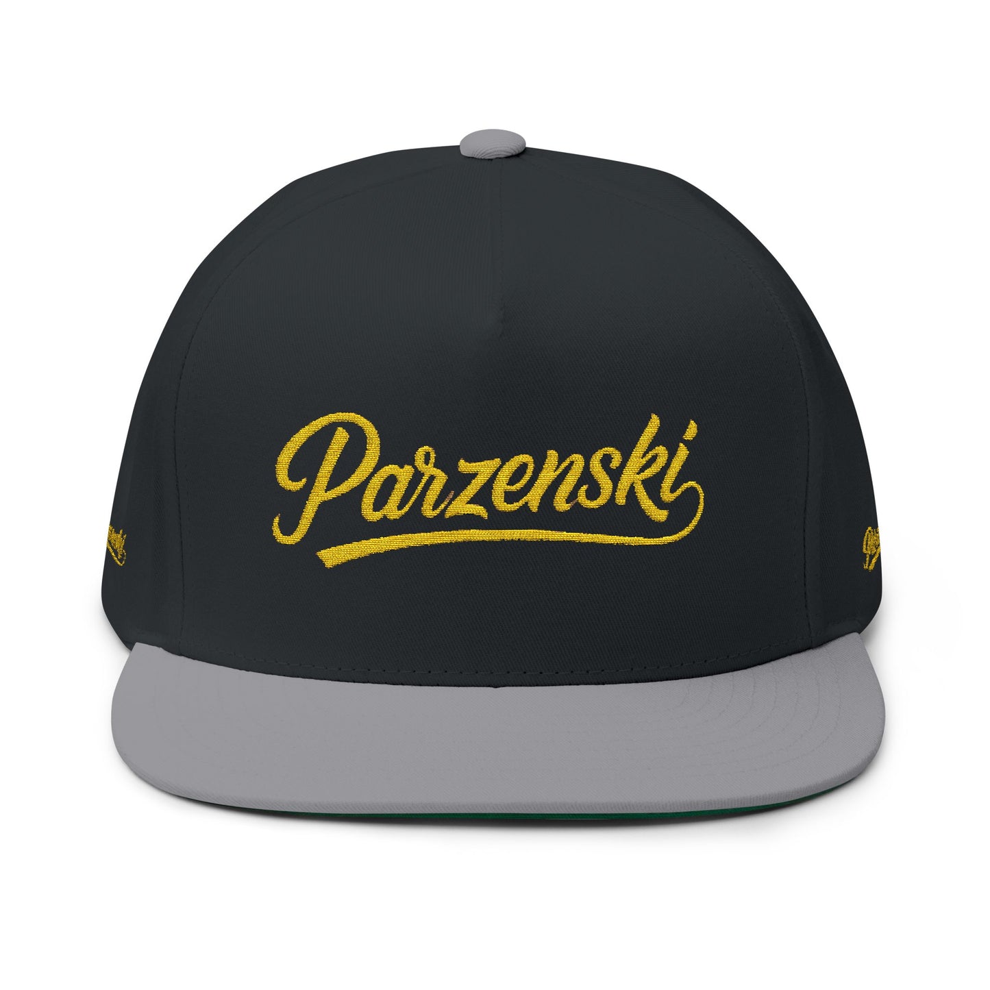 Stylish Embroidered Flat Bill Cap - Parzenski Collection