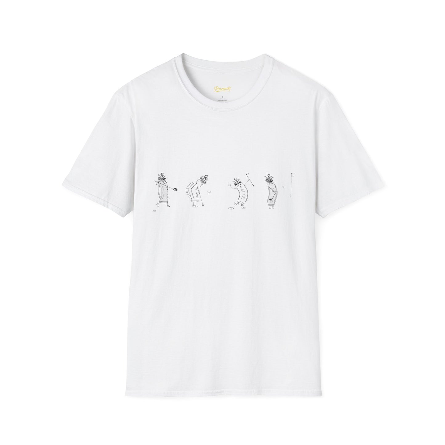 Minimal Cat Pose T-Shirt — Cute Pose Line Art Tee