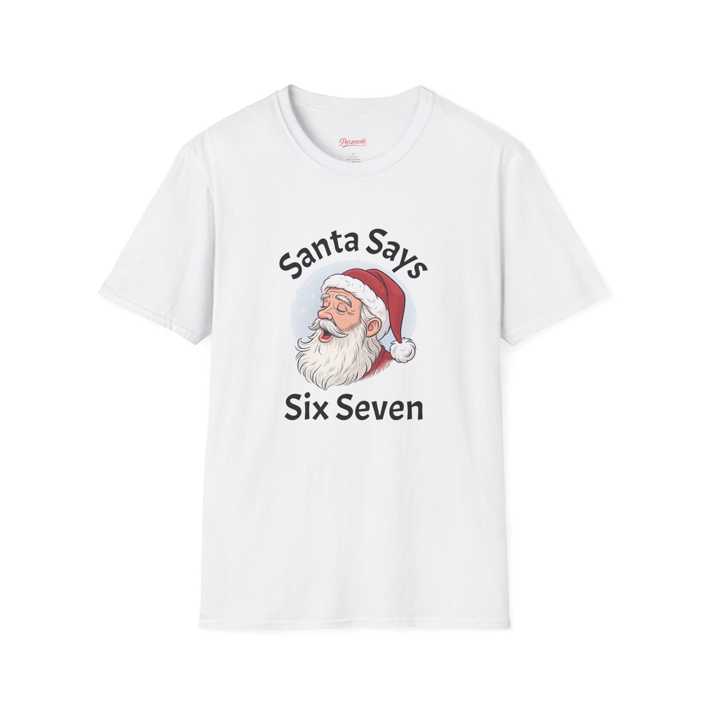 T-Shirt — Santa Says Six Seven Christmas Graphic Tee