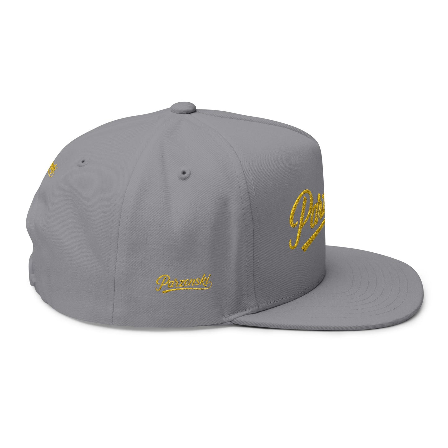 Stylish Embroidered Flat Bill Cap - Parzenski Collection