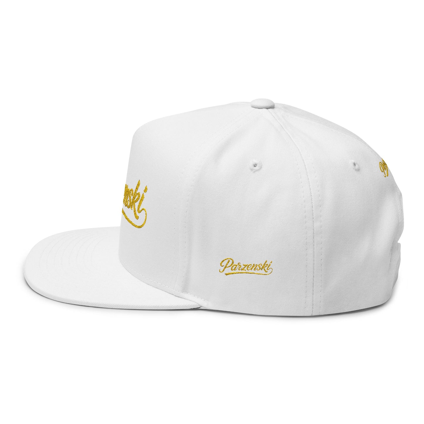 Stylish Embroidered Flat Bill Cap - Parzenski Collection