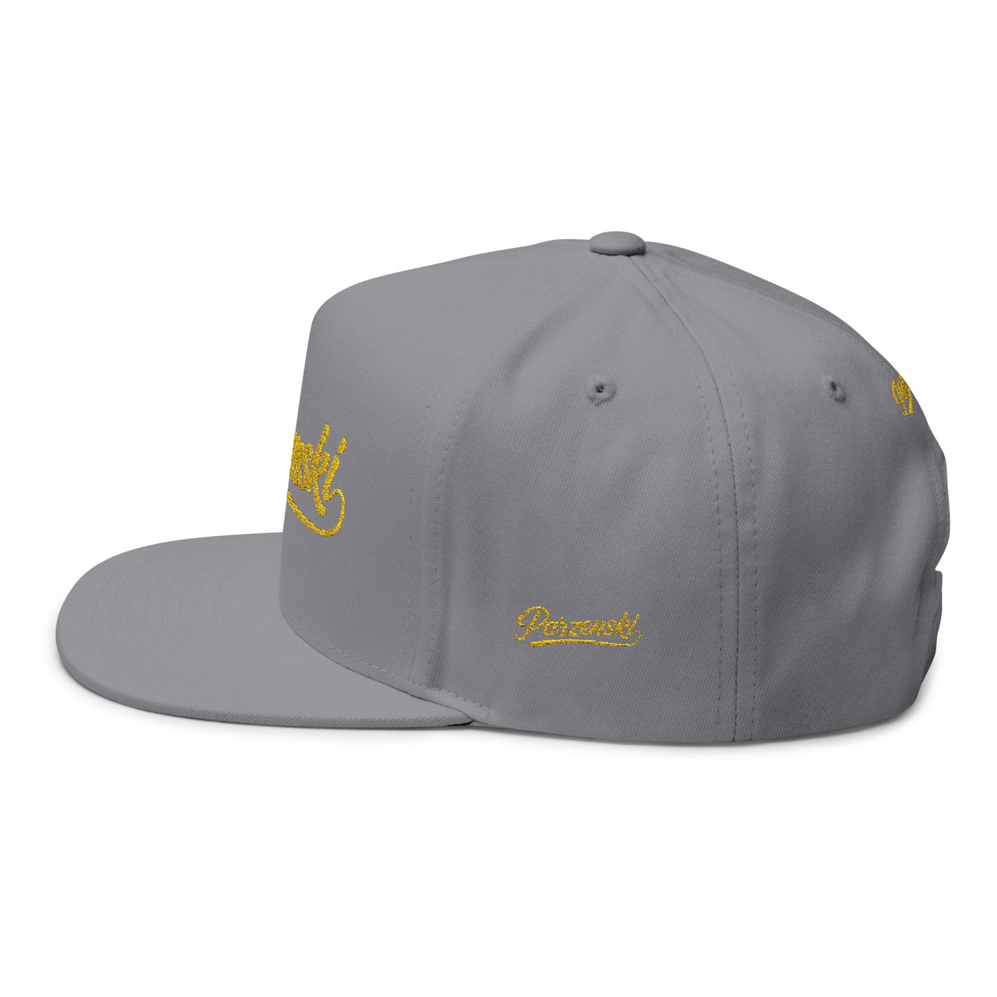 Stylish Embroidered Flat Bill Cap - Parzenski Collection