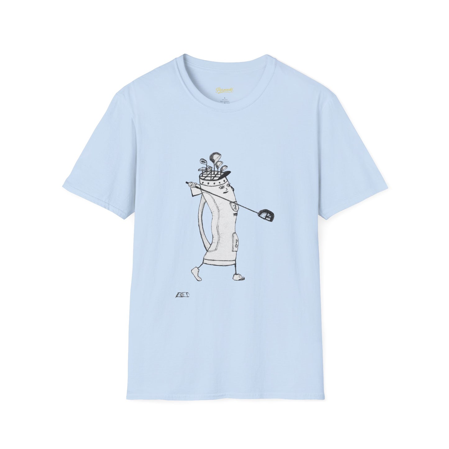 Golfing Hot Dog Graphic T-Shirt — Funny Novelty Golf Tee