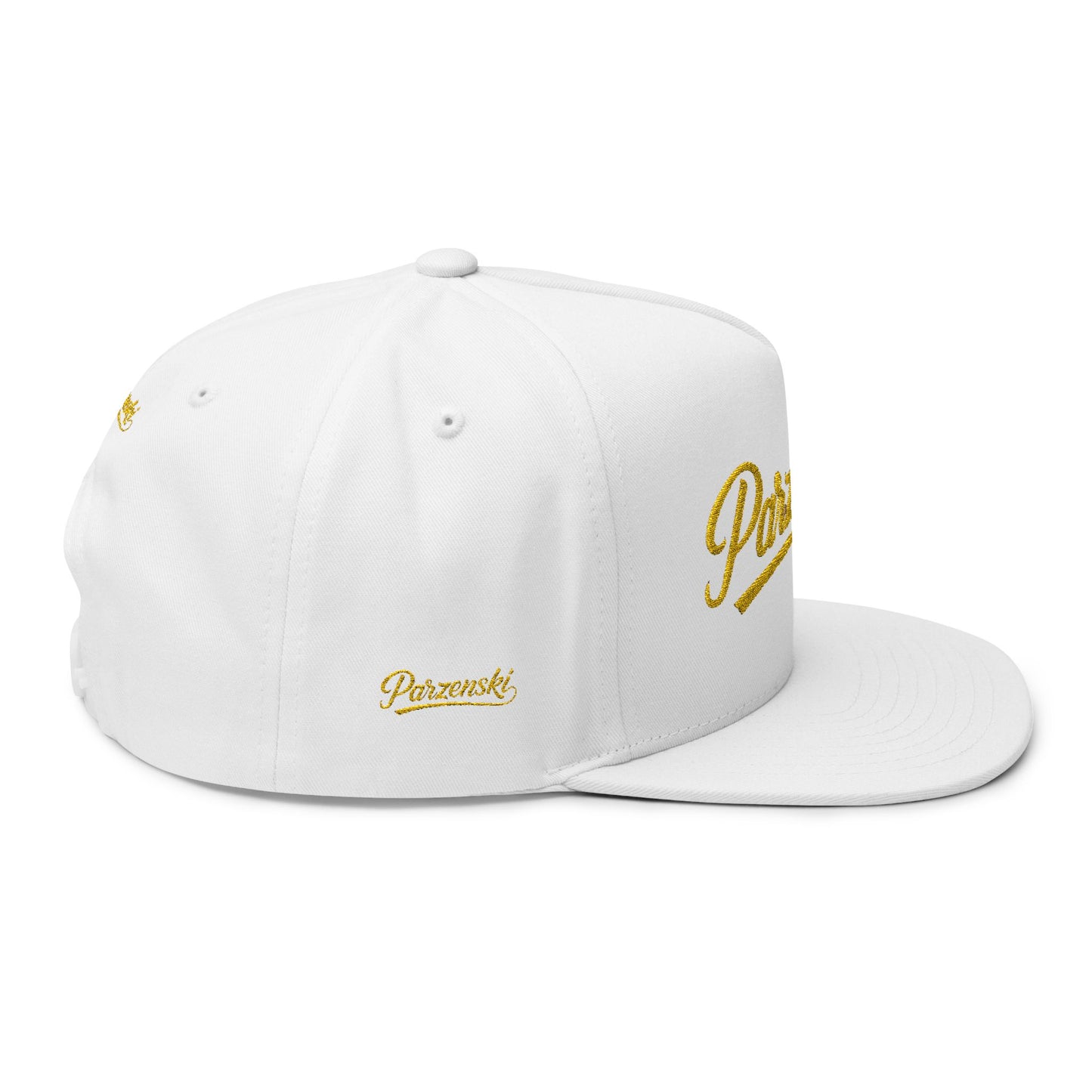 Stylish Embroidered Flat Bill Cap - Parzenski Collection