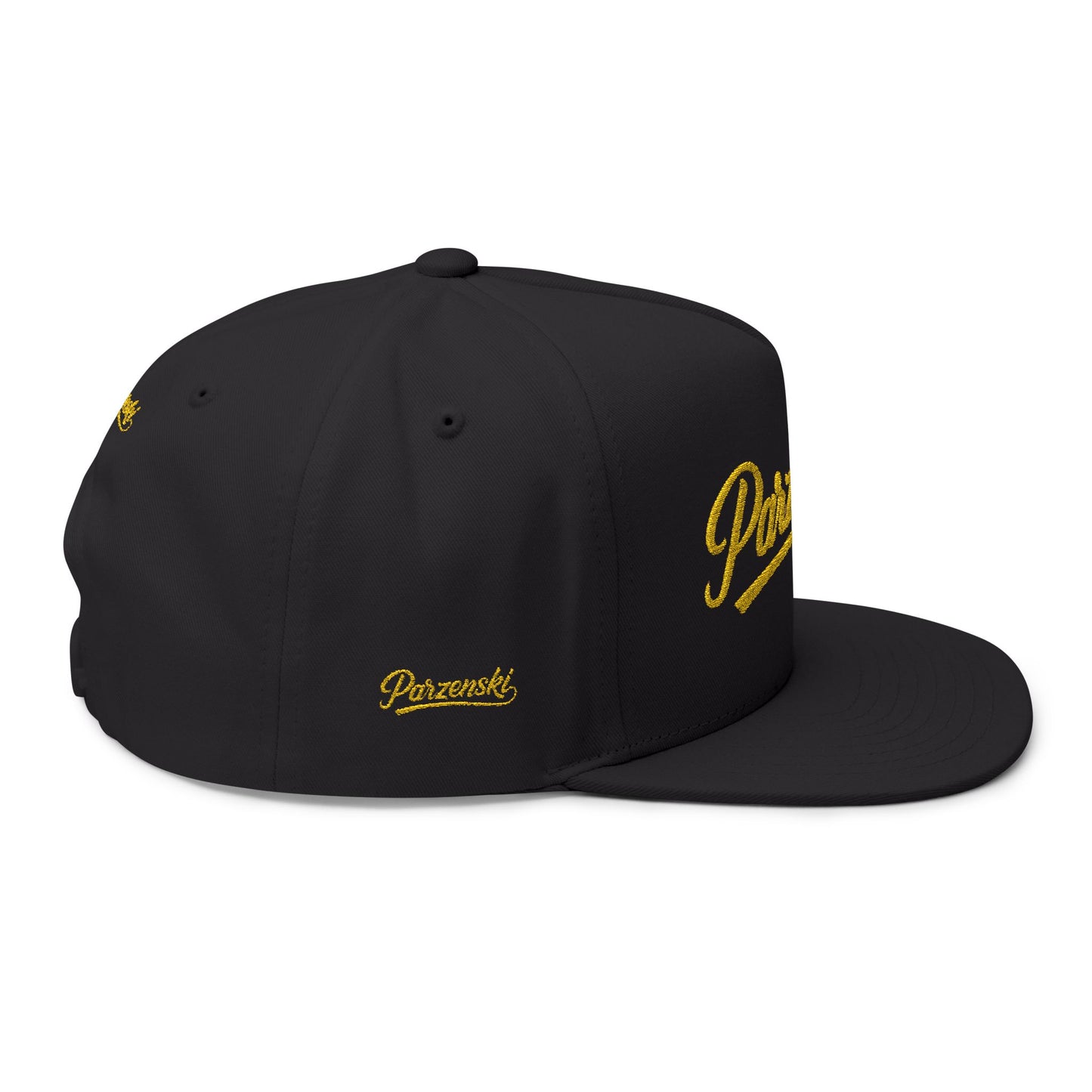 Stylish Embroidered Flat Bill Cap - Parzenski Collection