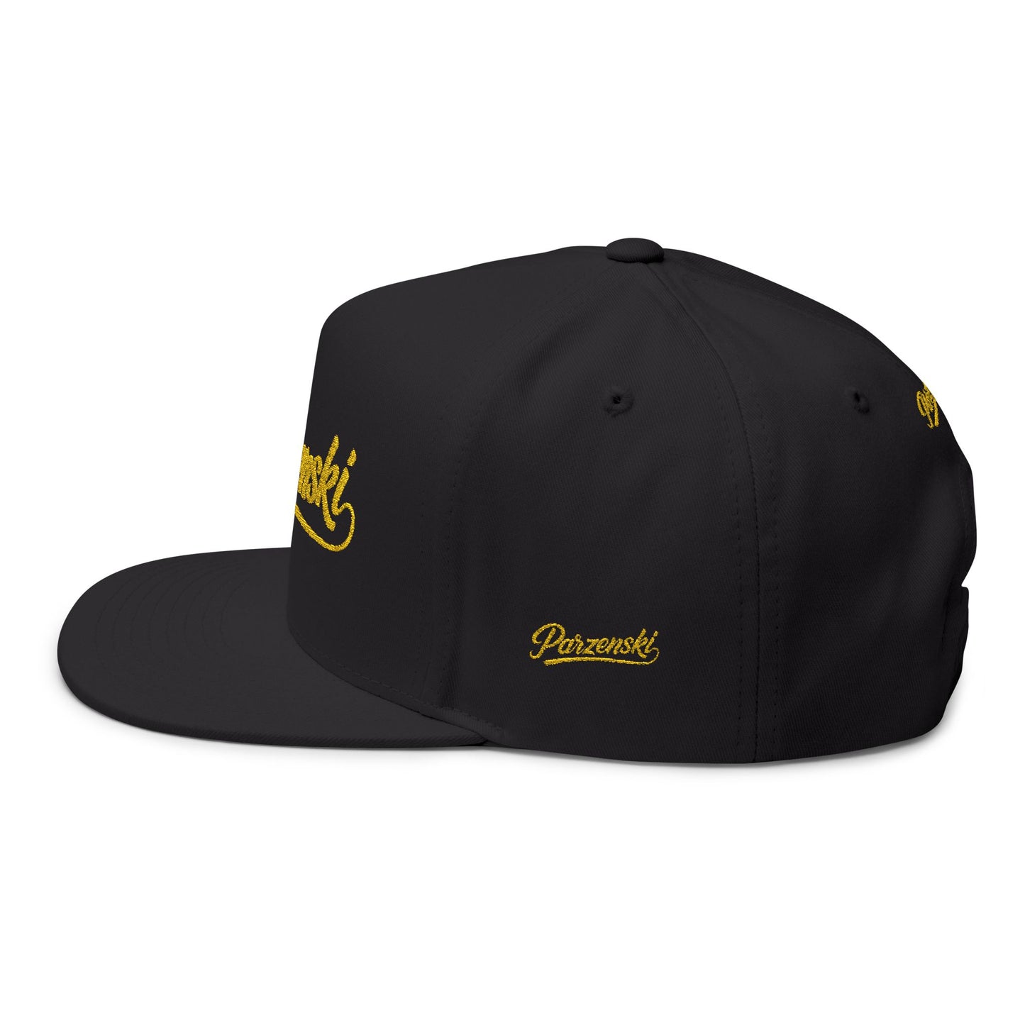 Stylish Embroidered Flat Bill Cap - Parzenski Collection